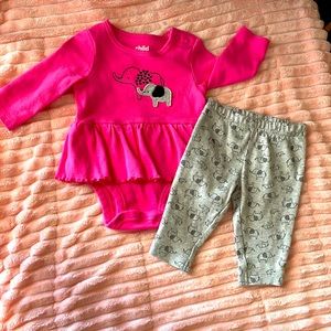 Child of mine by carters- pink set in 0-3 mo.